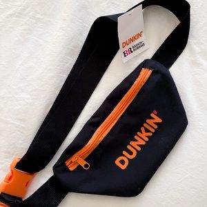 Dunkin’ Donuts Fanny Pack - Adult One Size, Black & Orange